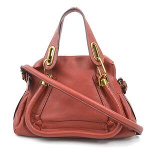 Chloe Paraty Leather Shoulder Bag Red